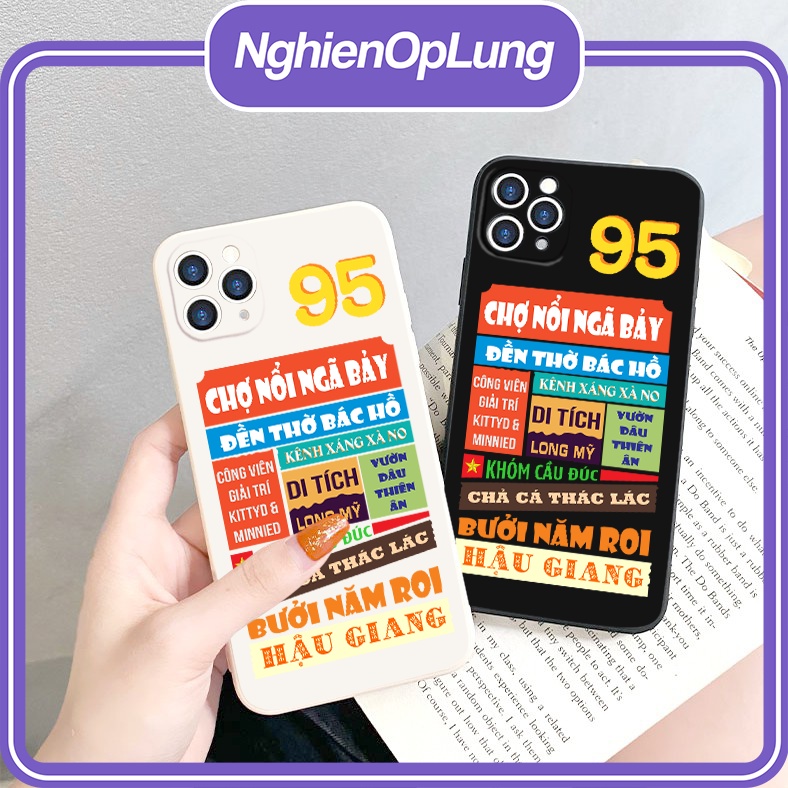 Ốp iphone ốp lưng iphone viền vuông Tỉnh thành Hậu Giang 95 độc đáo dành cho ip6 đến ip14promax- li089