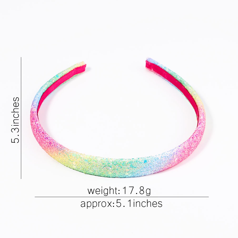 RainBow Bows 1 Băng Đô Cài Tóc Hình Ngôi Sao / Cầu Vồng Lấp Lánh Dễ Thương Cho Bé Gái