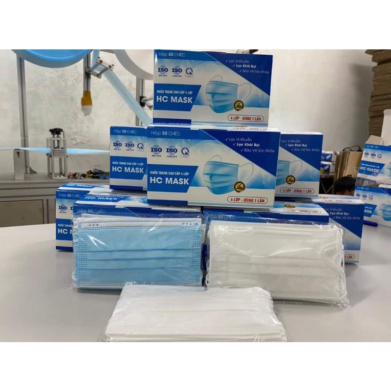 Hộp 50 Chiếc Khẩu Trang Y Tế 4 lớp