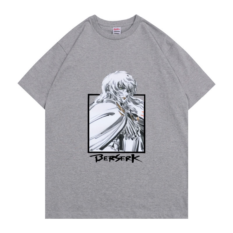 Áo Thun Cổ Tròn Dáng Rộng In Hoạt Hình Berserk Griffith Manga Thời Trang Cho Nam Và Nữ