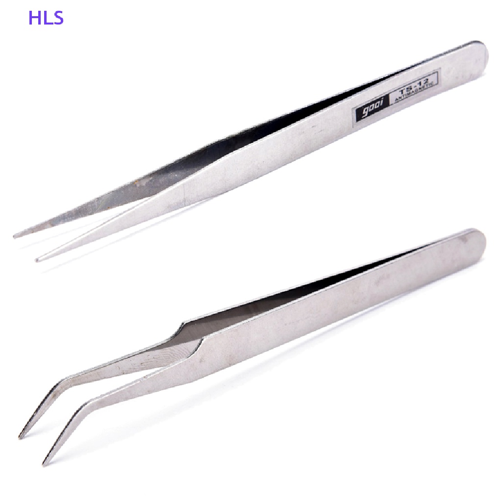 Set 2 Nhíp Inox Gắp Lông Mi / Trang Trí Móng Nghệ Thuật