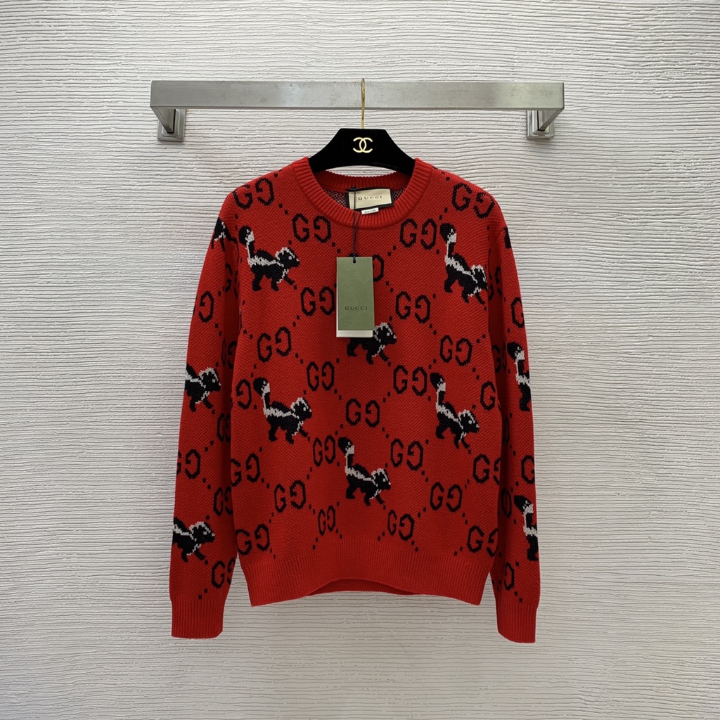Áo len nam dài tay Gucci GC GG hoạ tiết trẻ trung