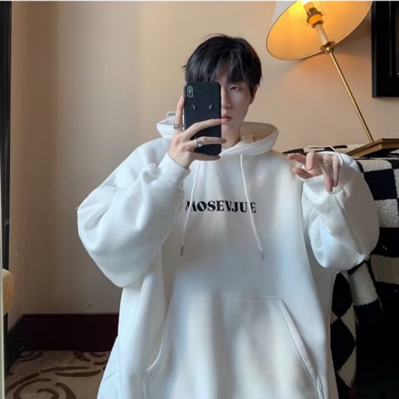 Áo Hoodie Tay Dài Oversize In Chữ Thời Trang Hàn Quốc Chất Lượng Cao