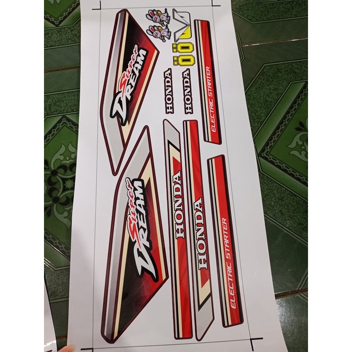 Tem rời supper dream, decal 3 lóp