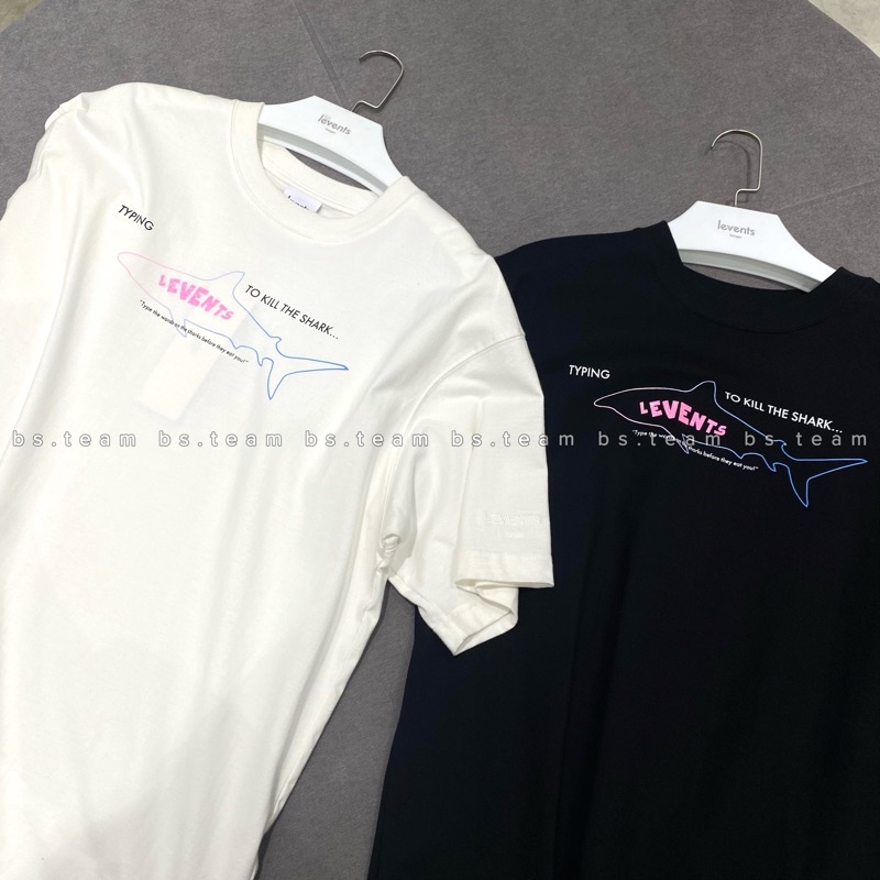 [Levents Chính Hãng] Áo thun cá mập 𝗦𝗛𝗔𝗥𝗞 𝗟𝗘𝗩𝗘𝗡𝗧𝗦 không có tag vai bản 2022