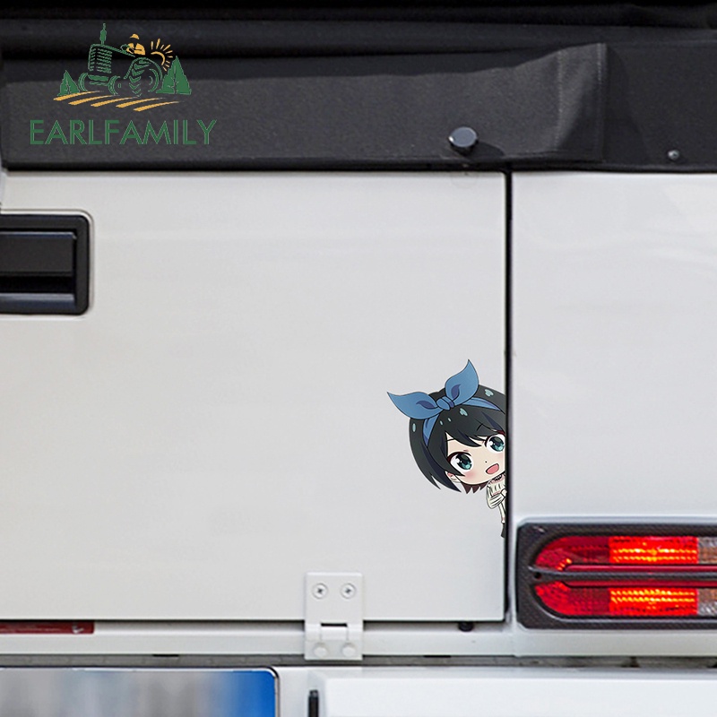 Nhãn Dán Vinyl Chống Trầy Kích Thước 13Cmx11.2Cm In Họa Tiết Ruka Peek Dễ Thương Trang Trí Xe Hơi / Xe Máy