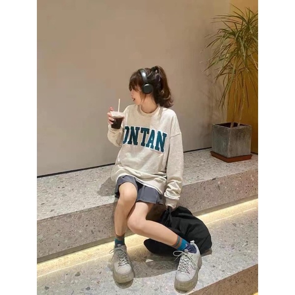 Áo Nỉ da ca thêu chữ nổi ONTAN