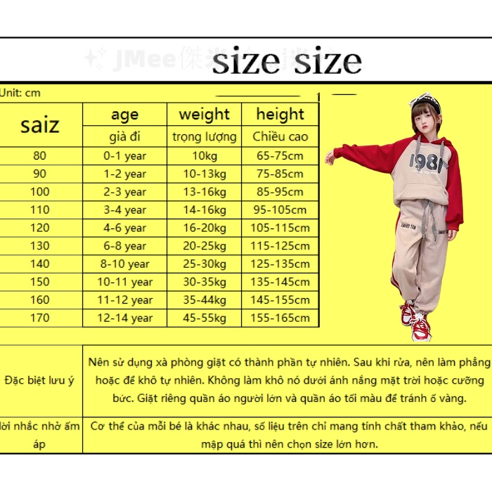 Set Đồ Thể Thao Gồm Áo sweater Có Mũ Phối Nhung Dày Dặn Phong Cách Trung Hoa Mới Cho Bé Gái 3-14 Tuổi