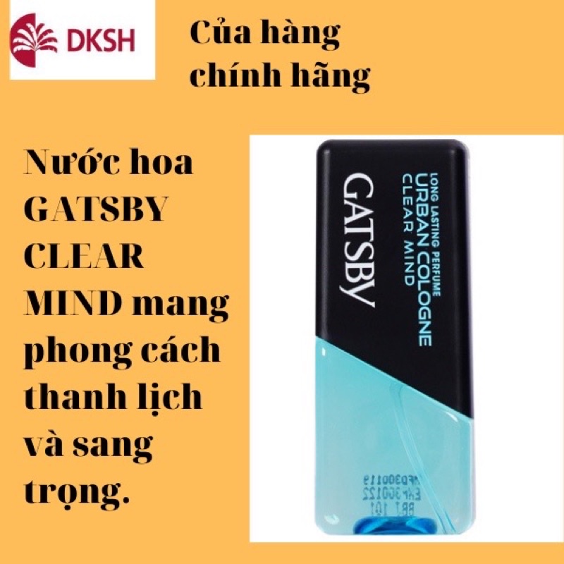 Nước hoa nam chính hãng khô mini thơm lâu Gatsby Urban Cologne Secret Style