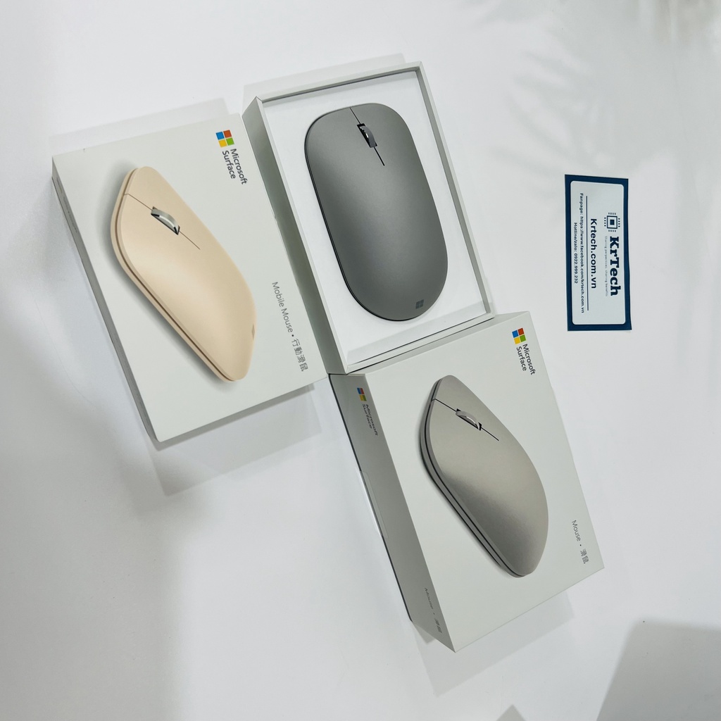 Microsoft Surface Mobile & Microsoft Arc Mouse - Chuột không dây Bluetooth chính hãng Microsoft - Mới 100%.
