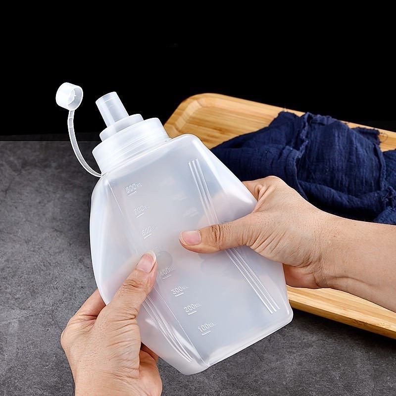 Chai Nhựa Đựng Sốt Chống Bụi, Chống Tràn Dung Tich 400 | 600ml | 800ml | 1000ml