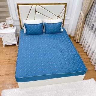 Ga chun trần phi lụa kèm 2 vỏ gối nằm