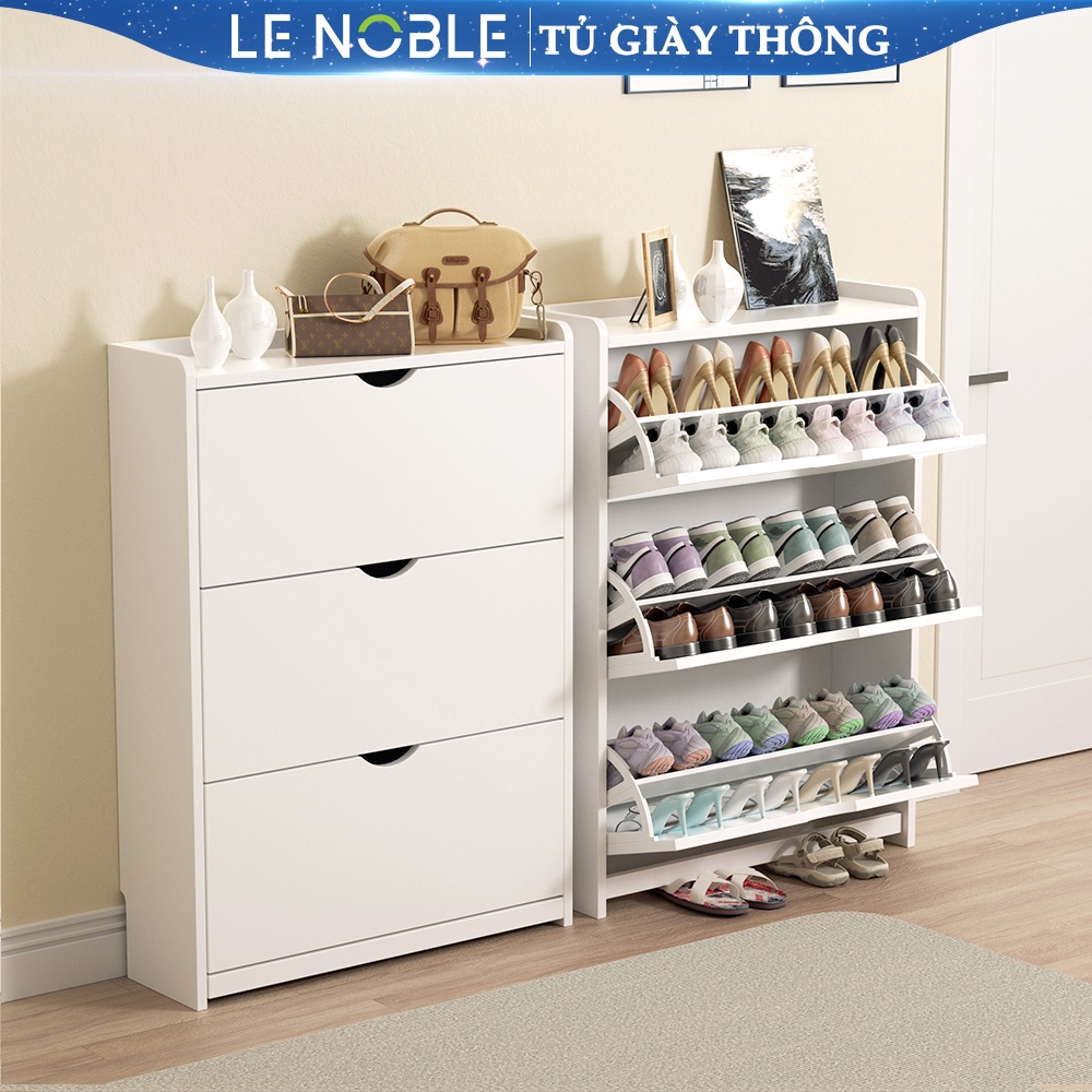 LENOBLE tủ giày gỗ hai lớp Công suất cao Đa chức năng lớp 6