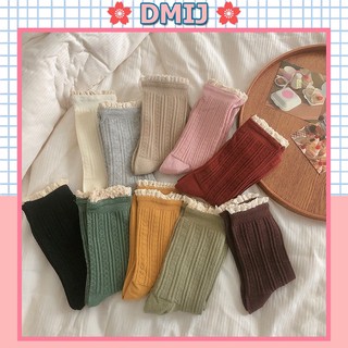 Tất bèo nữ cổ cao phong cách vintage hàn quốc nhiều màu