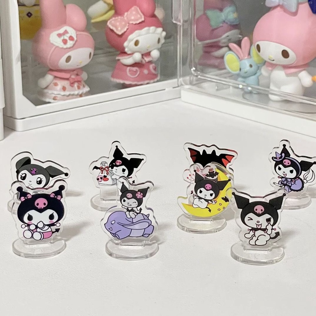 Mô hình acrylic standee mini 3cm Kuromi Sanrio Gà Rán Cay Ngọt dễ thương