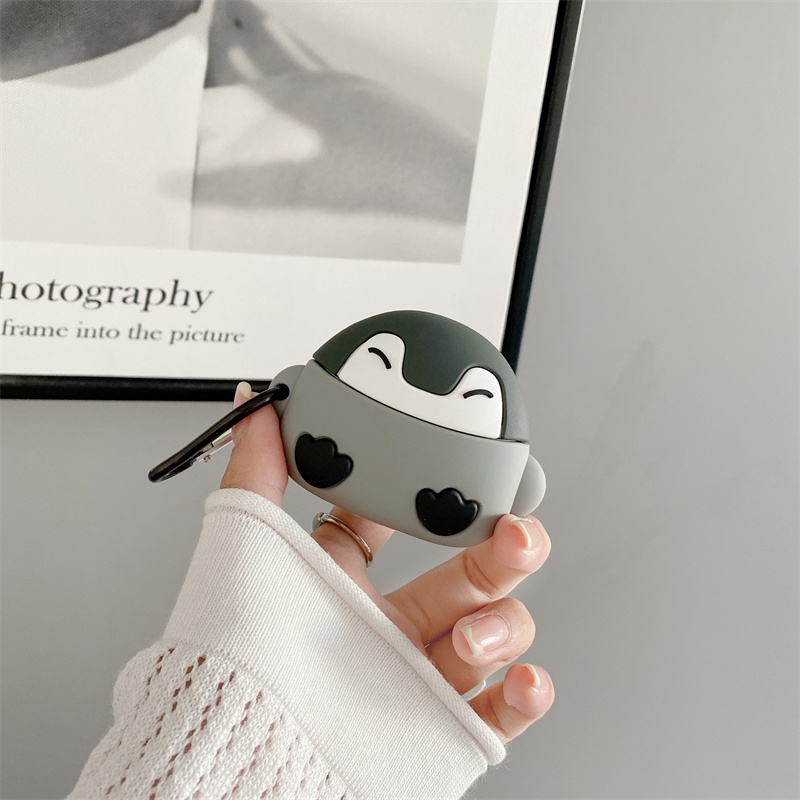 Vỏ Bảo Vệ Hộp Sạc Tai Nghe AirPods Pro 1 2 3 Bằng Silicon Hình Chim Cánh