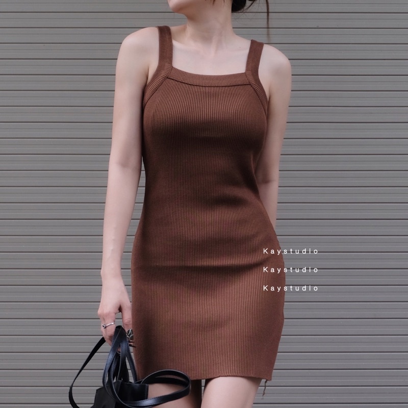 ĐẦM BODY NGẮN ĐEN/NÂU