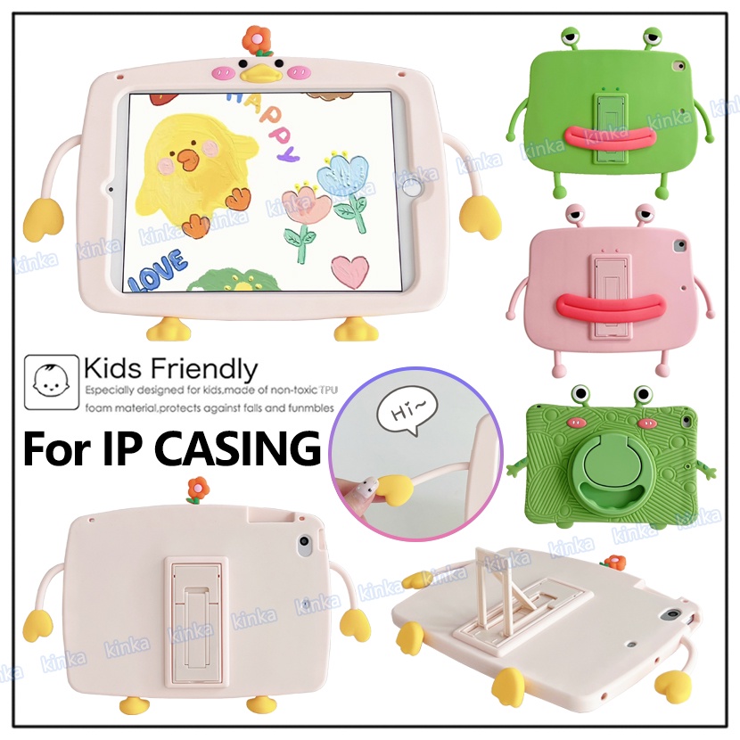 Trẻ em An toàn Chống va đập Dễ thương Phim hoạt hình Dễ thương Gà Frog Prince Máy tính bảng Chống va đập Vỏ bảo vệ Đế đựng bảo vệ cho ipad mini air pro mới 1 2 3 4 5 6 7 8 9 9,7 10 th 10,2 10,5 10,9 11 2017 2018 2019 2020 2021 2022
