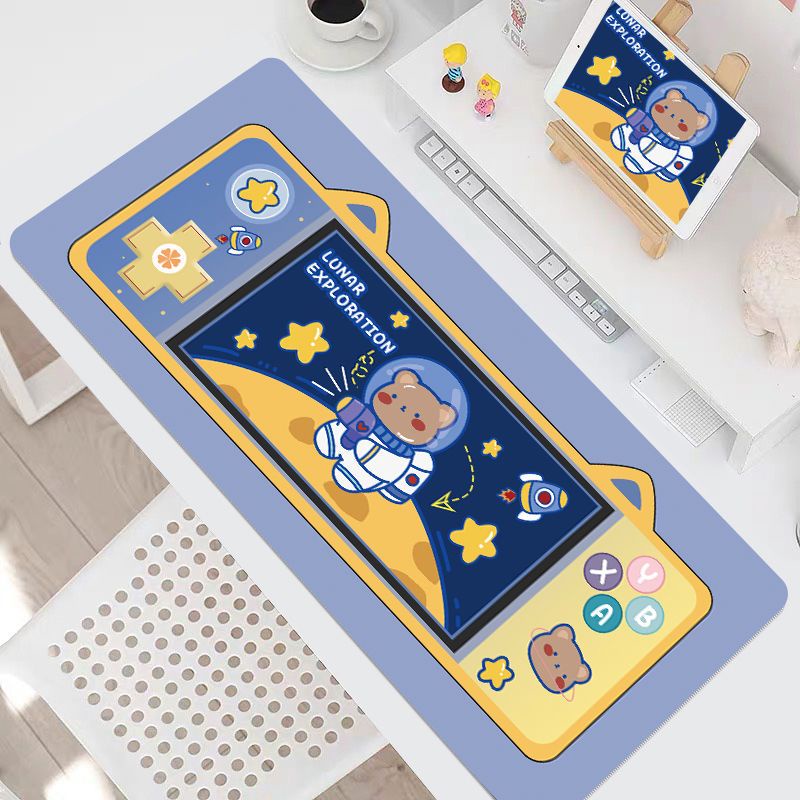 Tấm Lót Chuột Và Bàn Phím Chơi Game Cỡ Lớn In Hoạt Hình Dễ Thương