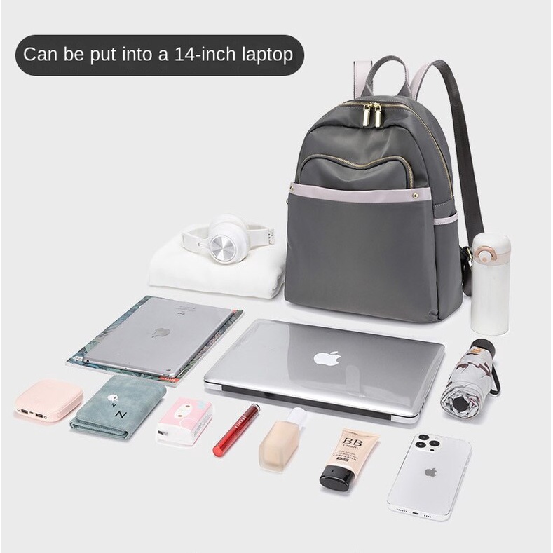 Balo Vải Oxford Đựng Laptop 14 Inch Thời Trang Cho Nữ