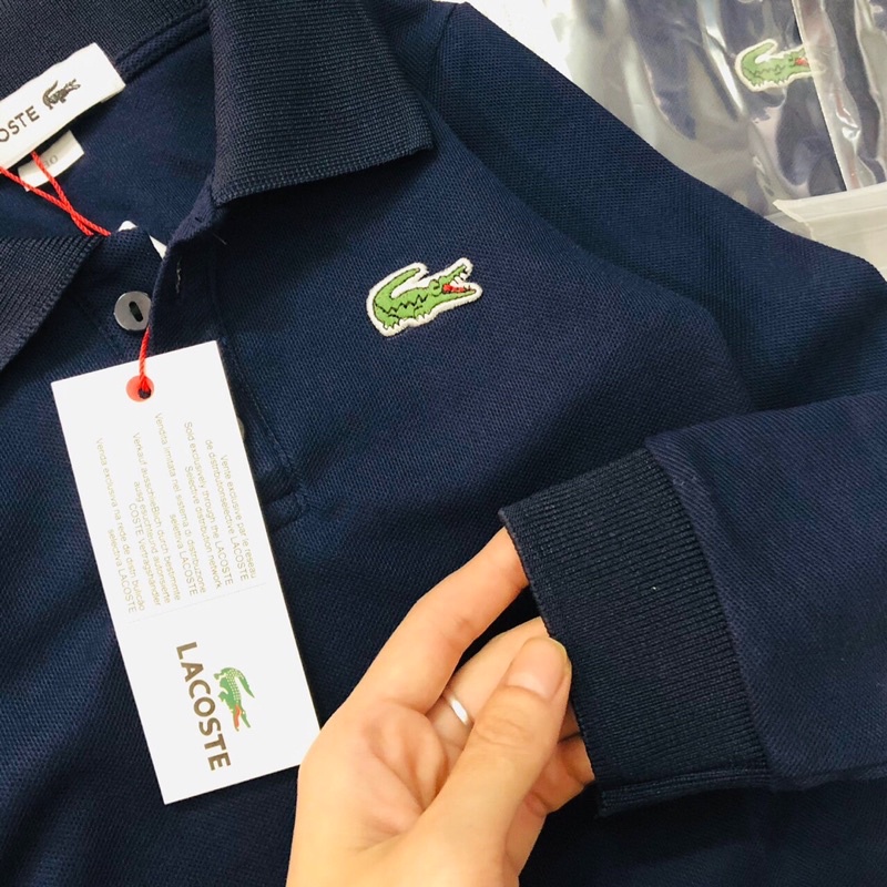 Áo polo dài tay bé trai sz 90-150