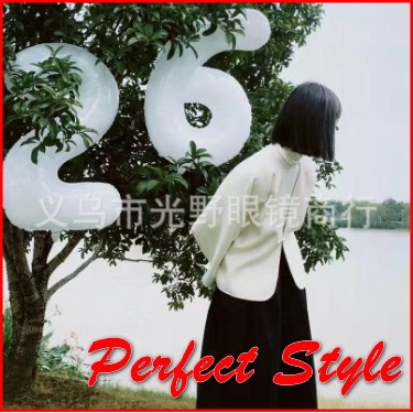 Bóng Kỹ thuật Số  32in Màu Trắng đen trang trí sinh nhật, thôi nôi phong cách Hàn Quốc cỡ Lớn