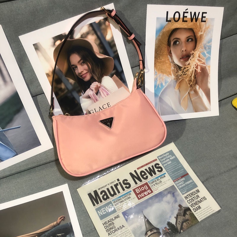 Túi Xách Vải Đeo Vai Dáng Dài Màu Kẹo Ngọt Đơn Giản Thời Trang Mới Cho Nữ