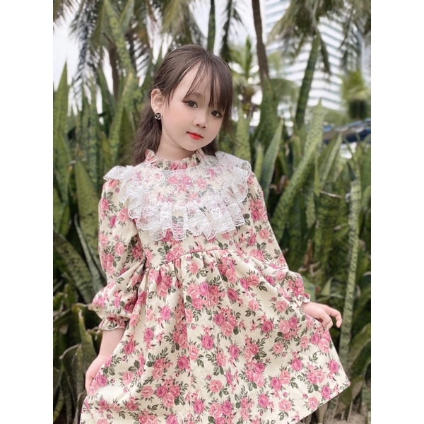 Váy Bé Gái dài tay 8-32kg💕𝑭𝑹𝑬𝑬𝑺𝑯𝑰𝑷 💕 NHƯ Ý HOUSE'Sc- Đầm thiết kế tay dài mùa đông tết-Váy bé gái size đại 5,6,7,9 tuổi
