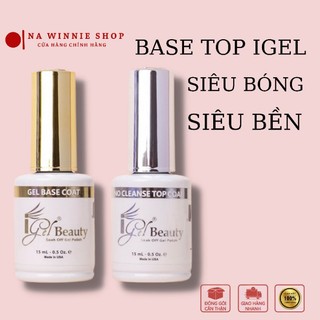 Base Top IGEL siêu bóng, siêu bền - Base top Igel nhập khẩu Mỹ chính hãng - Sơn gel liên kết và top phủ bóng