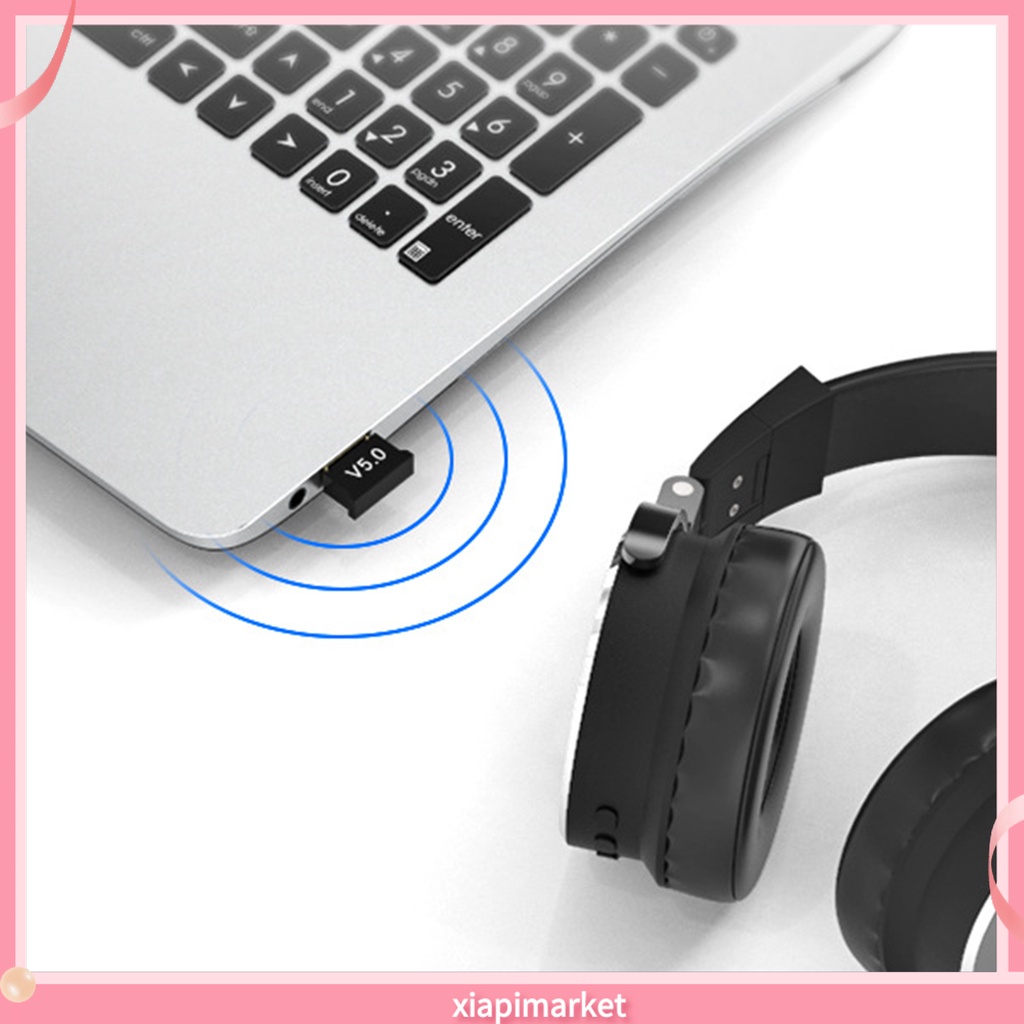 Usb Thu Phát Âm Thanh Bluetooth 5.0 Mini Không Dây Cho Pc Laptop Tai Nghe