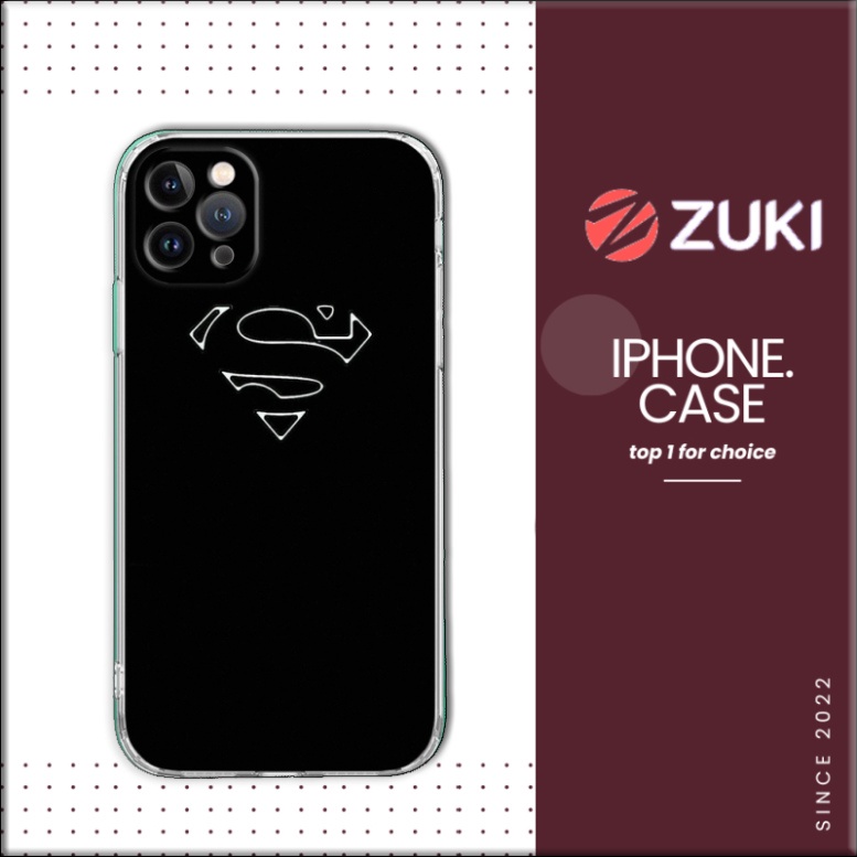 Ốp lưng logo superman 6/7/8/x/xs/xr/11/12/13 PRO PROMAX PLUS ART20227656