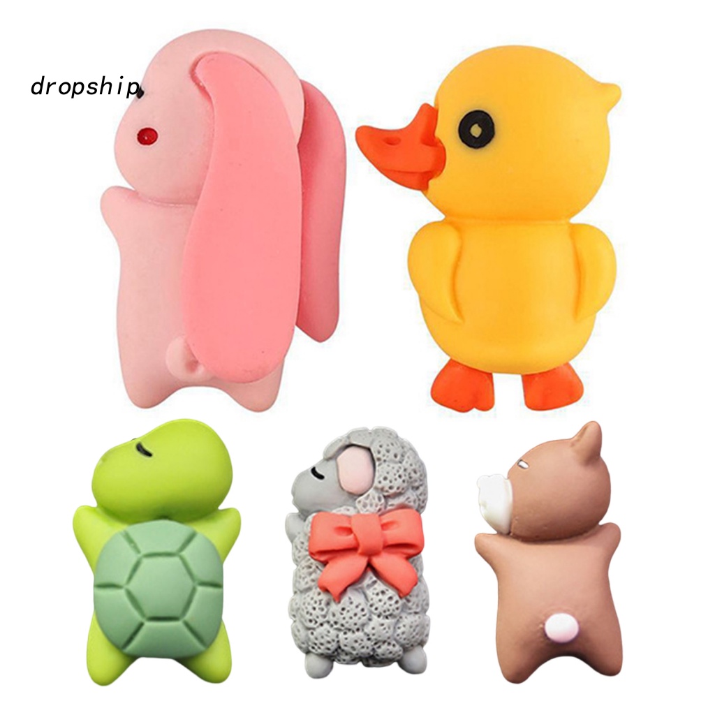 Đồ trang trí Vịt Vàng / Thỏ / Vịt Bằng Nhựa Resin Không Để Lại Dấu Vết Trang Trí Xe Hơi