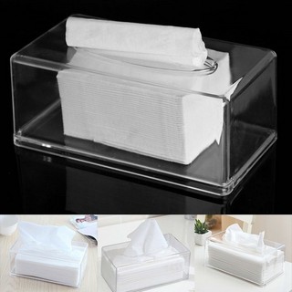 Hộp đựng khăn giấy trong suốt tặng 1 bịch khăn ướt con vịt