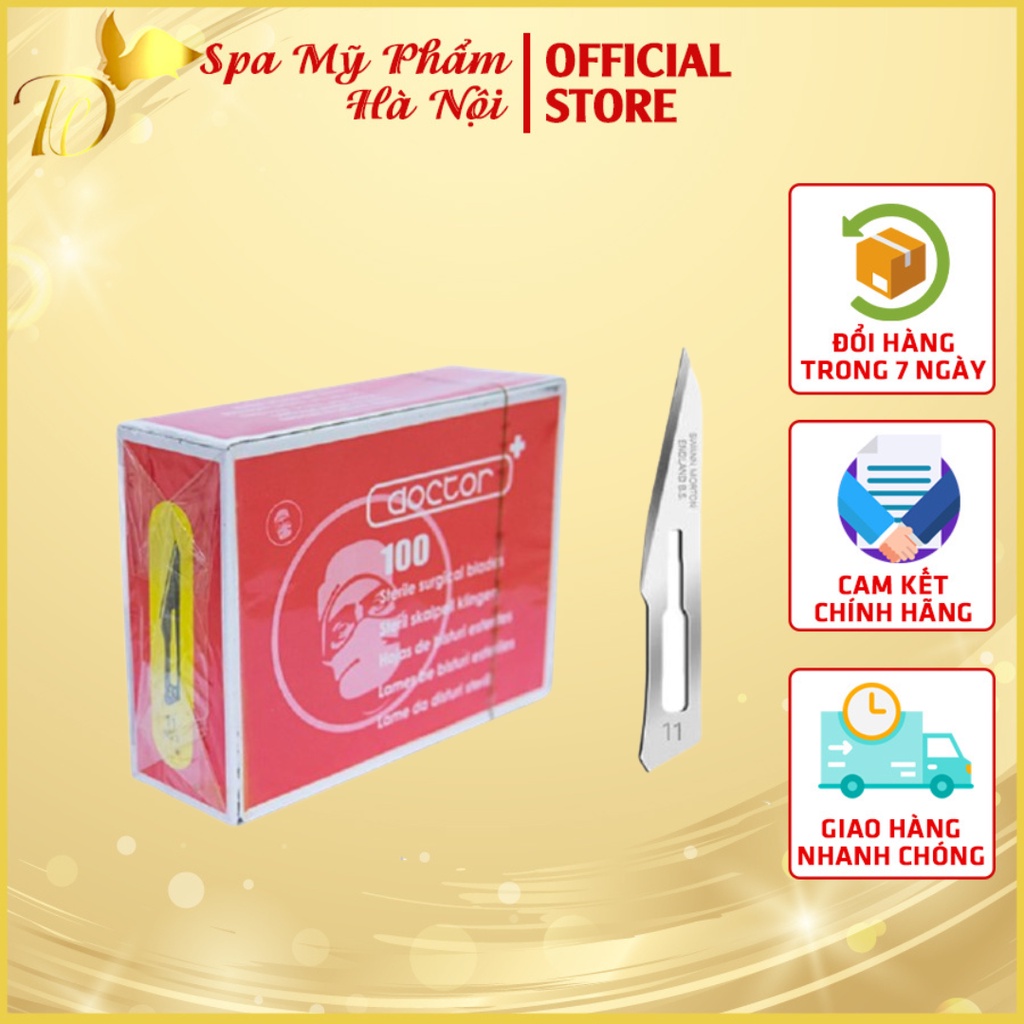 Da Số 11 - Dao Chích Mụn Hộp 100 cái