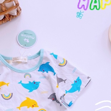 Đồ Bộ Thông Hơi Mix Cotton Giấy Hàn/ Đồ Bộ Cotton Giấy Hàn Bé Trai / Bé Gái