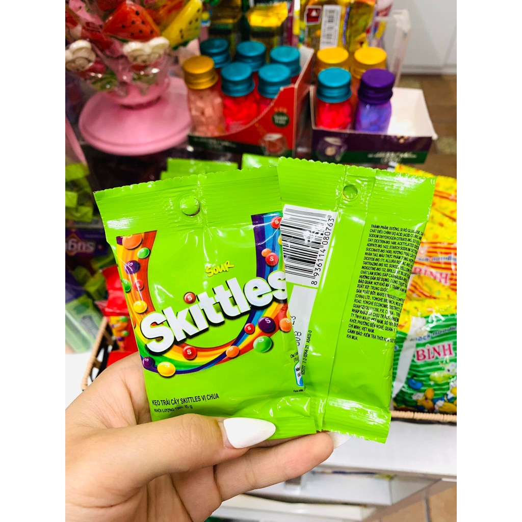 Kẹo trái cây Skittles Original gói 15g