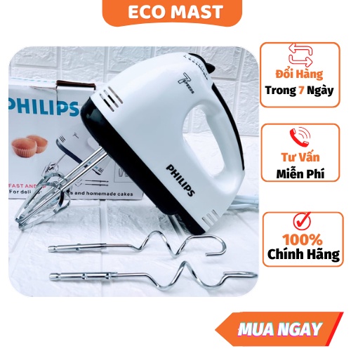 Máy Đánh Trứng Mini 7 Chế Độ Tiện Nghi Công Suất 180W Tiết Kiệm Thời Gian (Bảo Hành 03 Tháng)philips