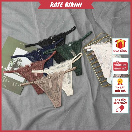 Quần Lót Nữ Ren Lọt Khe Dây Sườn Mảnh, Quần Chip Nữ Ren Sexy - KATEBIKINI QLQ8033