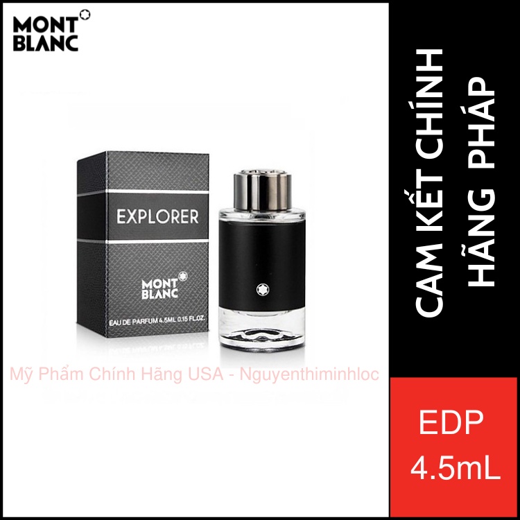 Nước hoa Nam Mont Blanc Explorer Mini EDP 4.5mL Cam Kết Chính Hãng Pháp Shopee Việt Nam