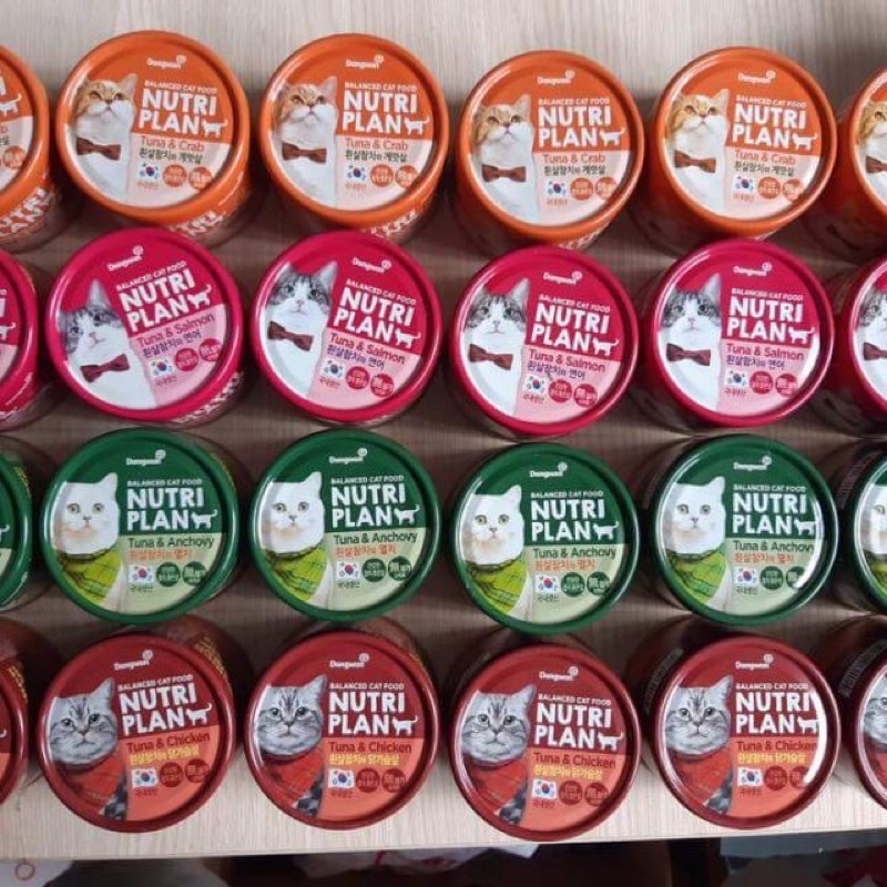 Pate Nutri Plan thùng 24 lon cho mèo mix vị-Ship hoả tốc nhận trong ngày🚀
