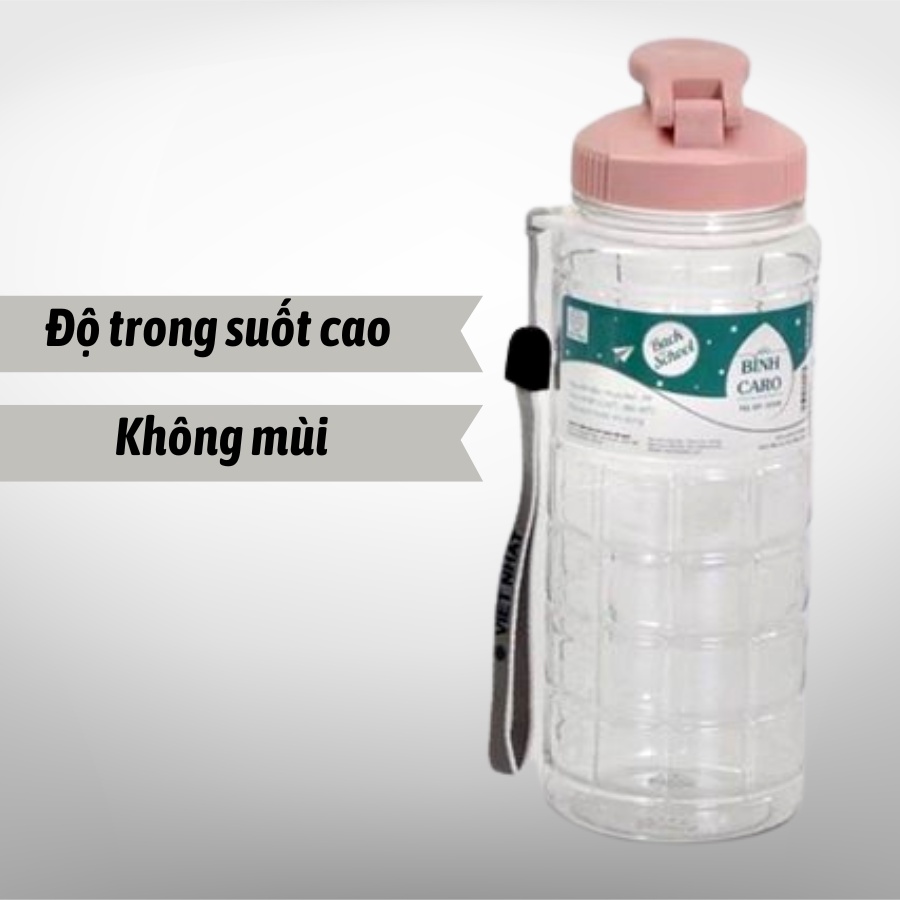 Bình nước xe đạp thể thao Việt Nhật 750ML Water Bottle BNXD01