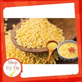 Hạt kê nếp vàng đã tách vỏ cho bé ăn dặm bao dẻo nấu bánh kê chè kê cháo kê 500g đặc sản nghệ an