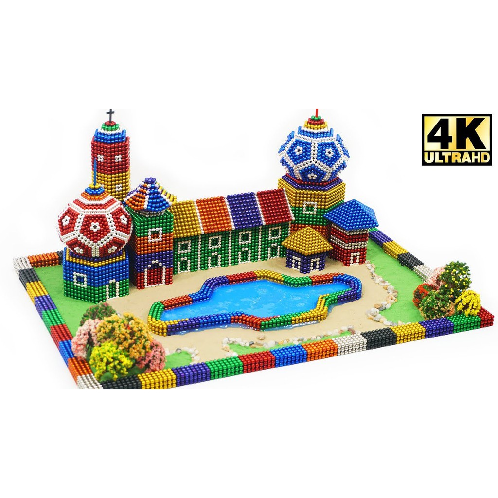 Bộ Bi Xếp Hình BuckyBalls Rainbow 8 màu 216 viên đường Kính 5 mm Hộp Nhôm