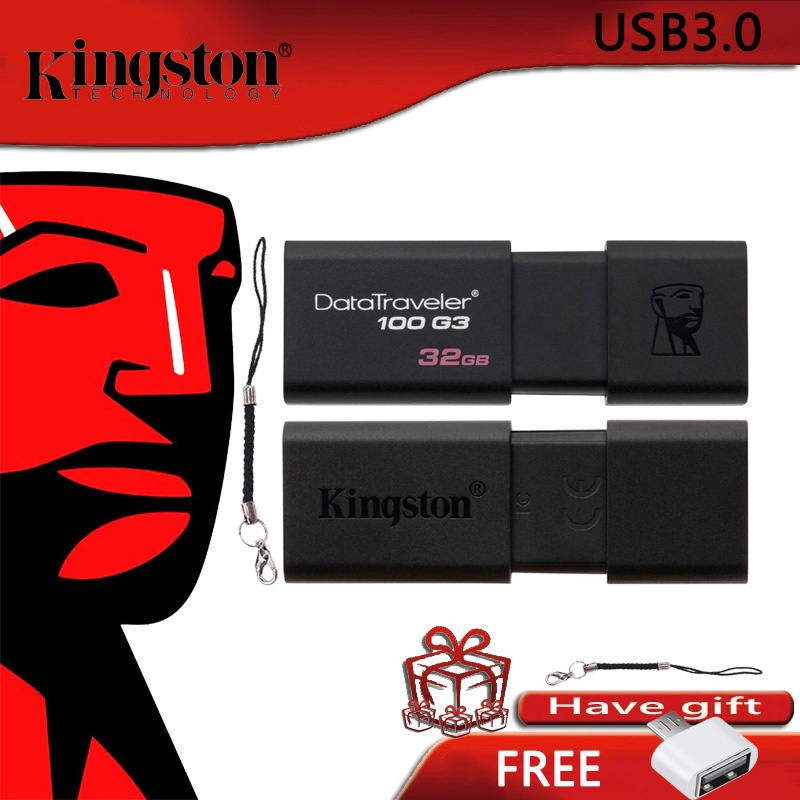 Kingston Ổ Đĩa USB 3.0 16GB 8GB 128GB 32GB 64GB 256gb Chất Lượng Cao