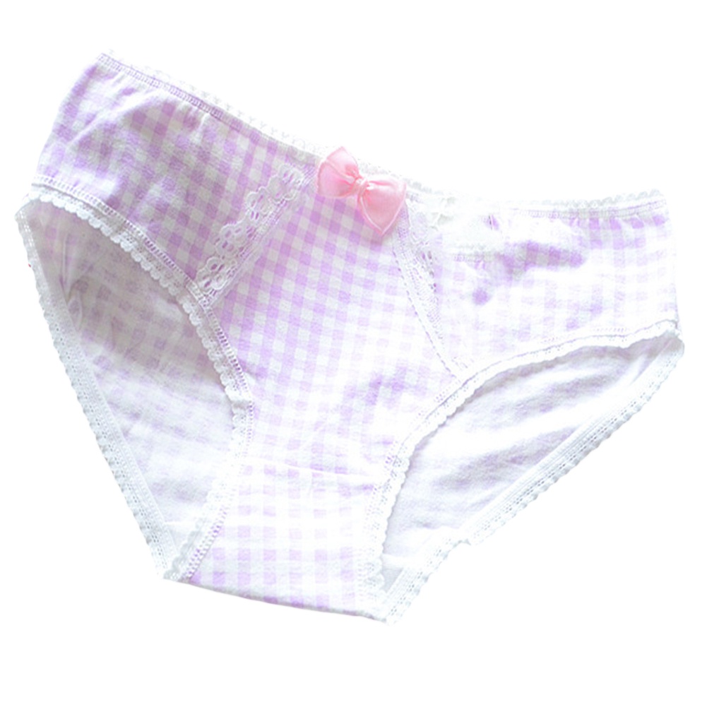 {Soltweter} Quần Lót Nữ Lưng Thấp Họa Tiết Lưới Ren Hoa Nơ