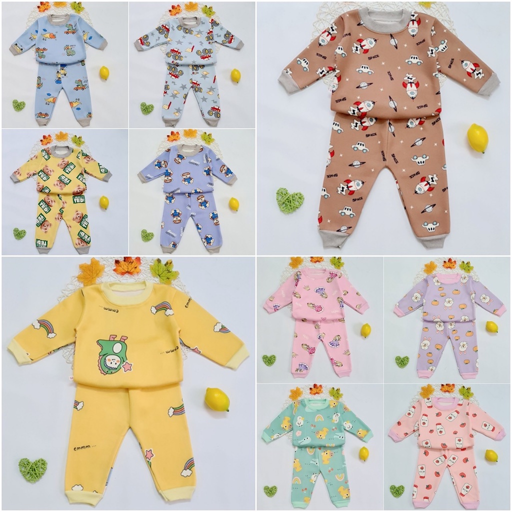 Bộ nỉ lông cho bé từ 4-14kg