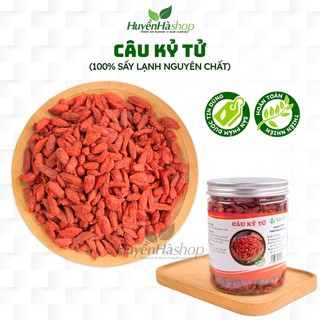 Câu Kỷ Tử (Kỷ Tử Đỏ) Khô Nguyên Quả Hữu Cơ Loại 1 - Trà Kỉ Tử Sấy Lạnh Nguyên Chất - Huyền Hà Shop