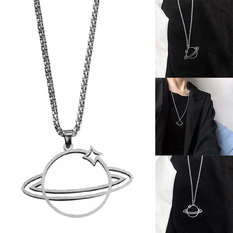 Vòng cổ Thép Không Gỉ Phong Cách Hàn Quốc Cho Nam Nữ