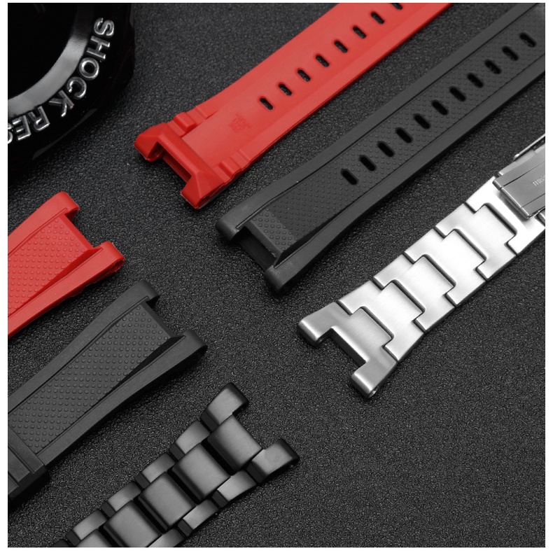 Dây Silicone Thay Thế Cho ĐồNg Hồ Casio Gst210 GST-W110 / S130 / B100 / S100G / S110 / 410 26mm