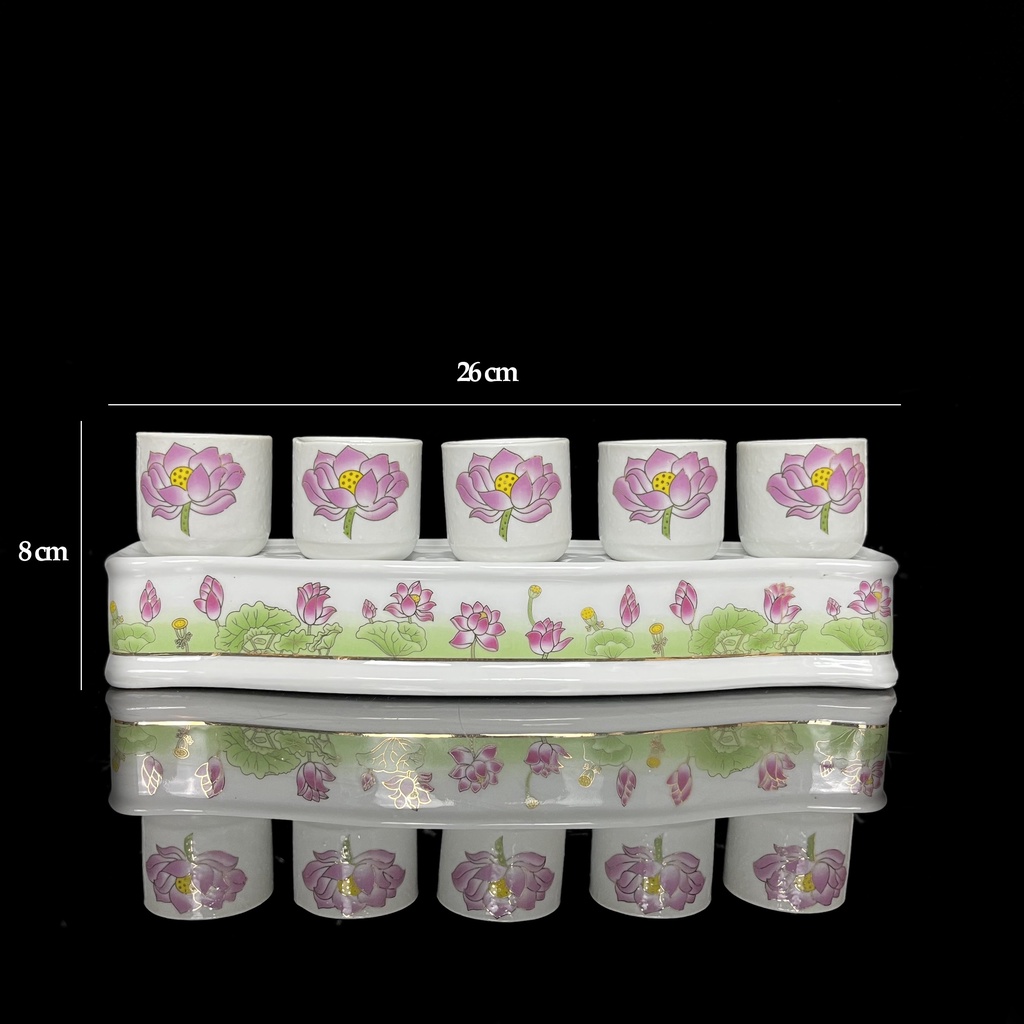 bộ thờ cúng bạch ngọc màu mẫu mã đa dạng  lư , dĩa án 3 án 5 bằng men sứ cao cấp- phật giáo tuệ quang